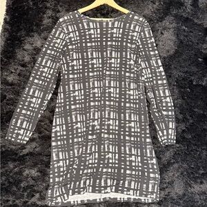Michael Kors Monochrome Checkered Dress